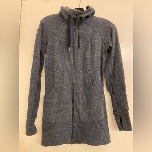 Athleta CYA Strength Hoodie XS Navy Heather EUC